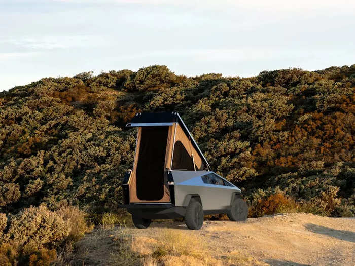 At its peak, the ceiling of the camper reaches eight feet, according to the specs for the prototype.