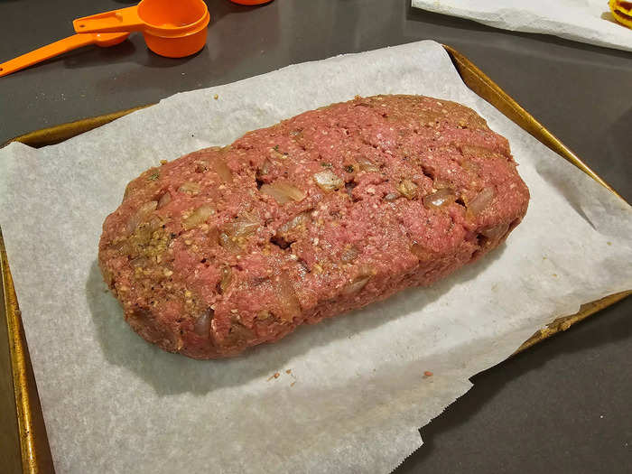 Next, I formed a rectangular loaf on a baking sheet.