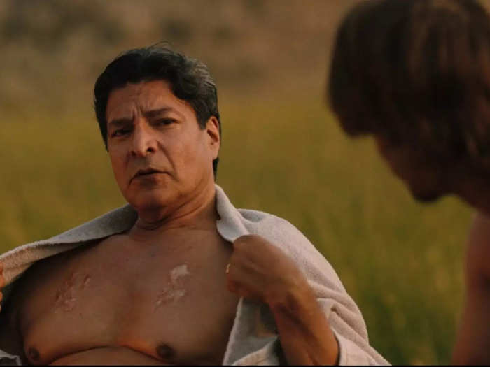 Chief Thomas Rainwater alludes to a sacred ritual practiced among Native American tribes when he shows Kayce his chest scars.