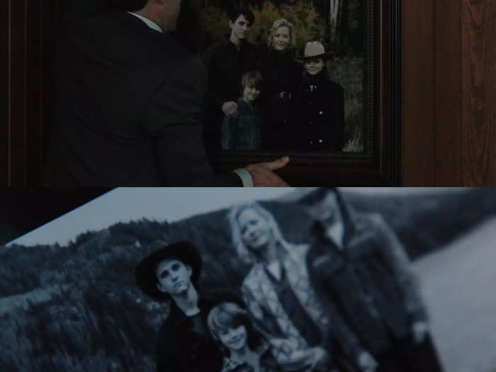 Two family portraits are shown in the Dutton household — and neither feature Lee.