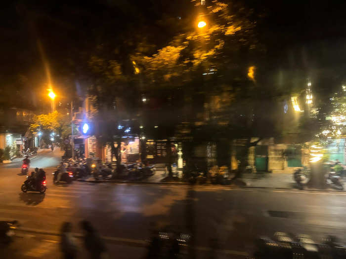 After we got settled, I watched Hanoi fade away through the window.