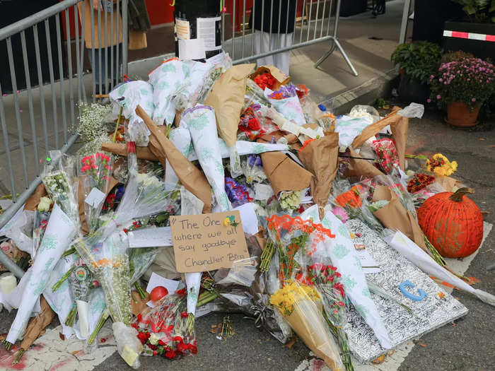 As the days went on, more and more people left flowers and notes.