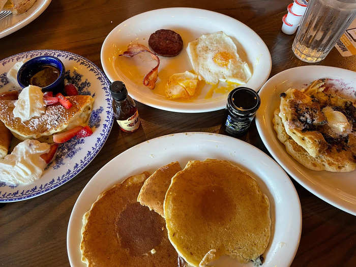 I ordered plenty of pancakes, which came with other breakfast items.