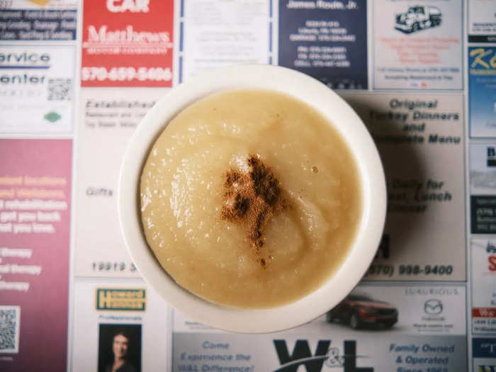 My meal also came with applesauce.