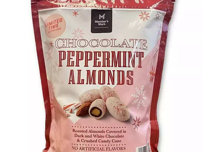 Spice up snack time with the Member’s Mark peppermint almonds.