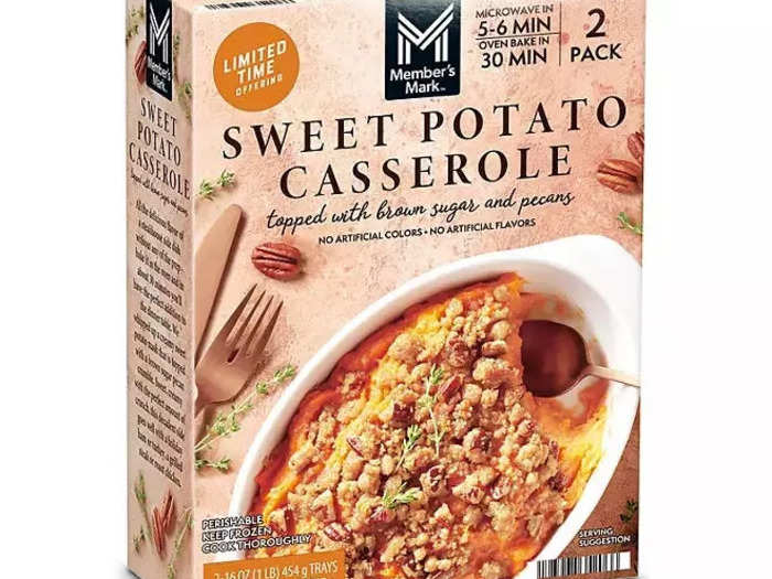 Make holiday cooking easier with Member’s Mark sweet-potato casserole.