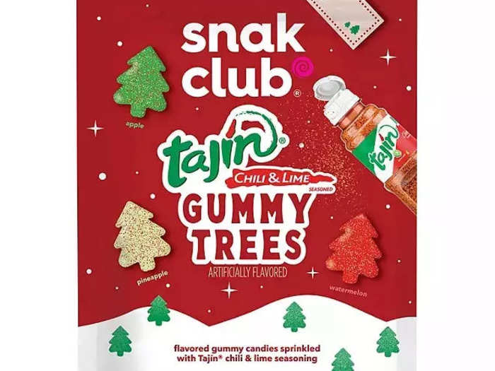 Get a taste of something sweet and spicy with the Snak Club Tajín gummy trees.