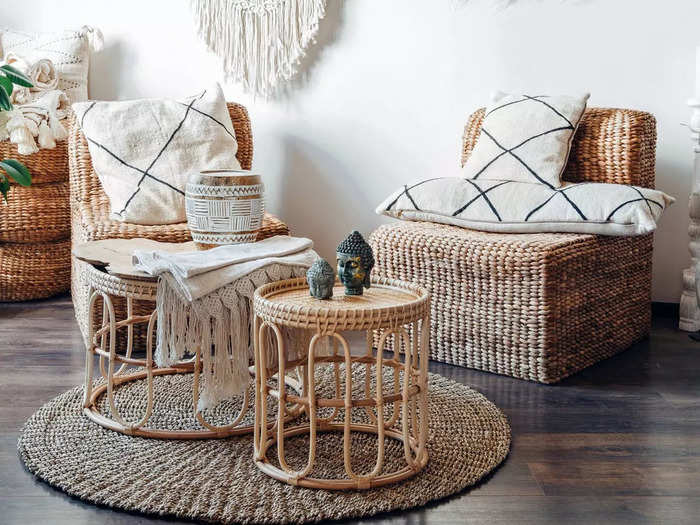 Overdoing rattan furniture isn