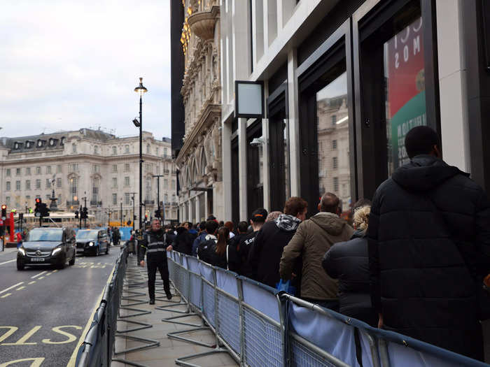 At about 2:30 p.m. on Friday afternoon, hundreds of people were lining up for the Prime store opening.