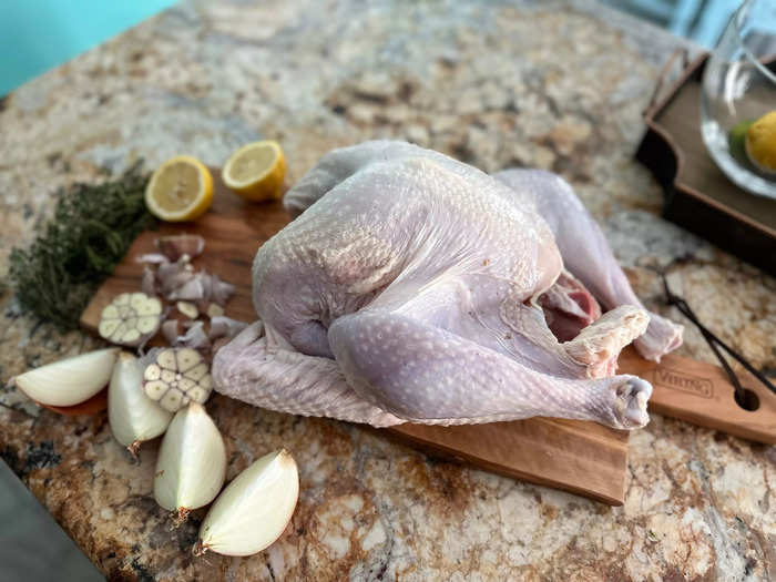 The last item to prep was the bird itself.