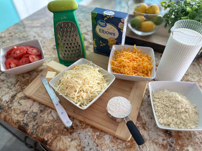 Another unique Garten twist? Tomato-topped mac and cheese.