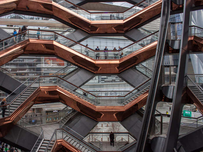 When it opened, visitors were welcome to climb all over the structure.