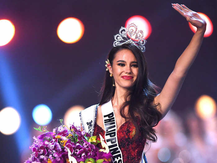 Catriona Gray represented the Philippines when she won Miss Universe in 2018.