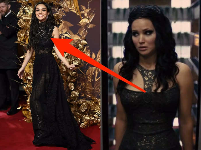 Zegler appeared to wear another Katniss-inspired look at the London premiere of "Songbirds & Snakes."