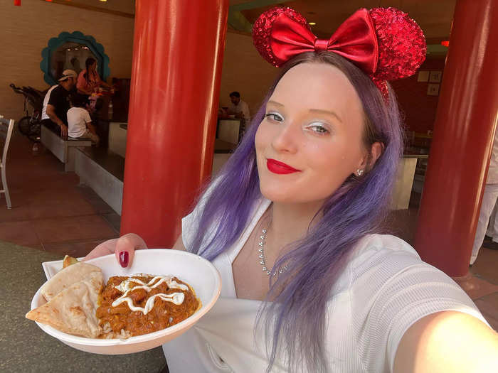 The chicken tikka masala was the best thing I ate at Epcot