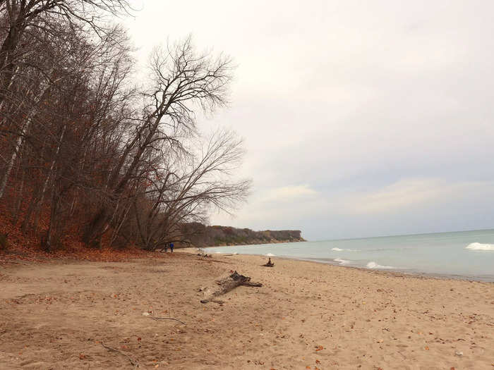 There were a few other people on the beach, but we mostly had it to ourselves.