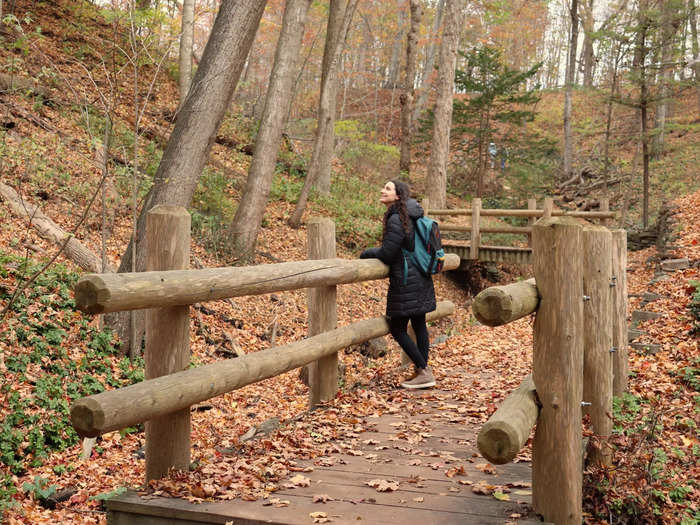 Just a few steps into the trail, the parking lot disappeared. It felt like we were in an enchanted forest.