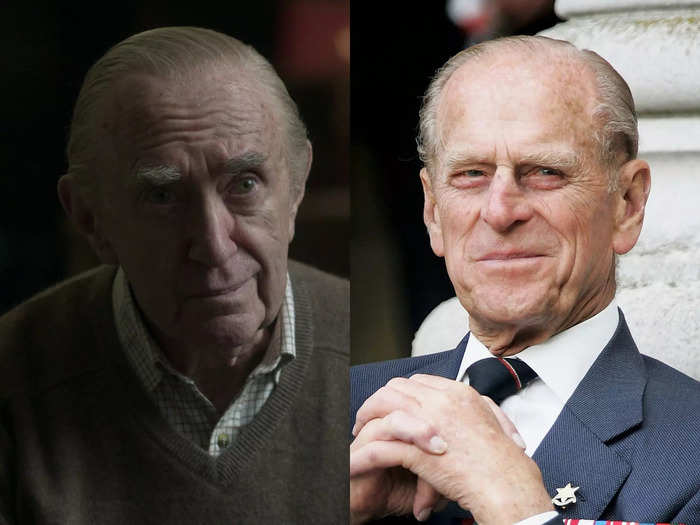 Oscar nominee Jonathan Pryce reprises his role as Prince Philip, the Queen