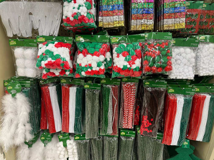 Hobby Lobby had a better variety of festive craft supplies.