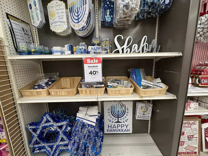 The Hanukkah section at Michaels felt like an afterthought.