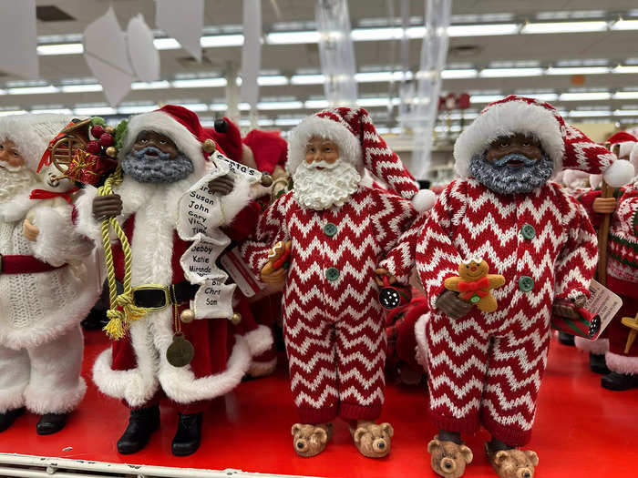 Michaels did a better job showcasing Black Santa figures.