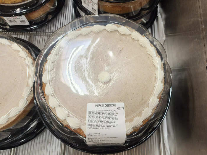 The Kirkland Signature pumpkin cheesecake is wonderful.