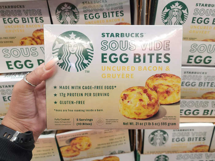 The Starbucks sous-vide egg bites are perfect for a quick breakfast. 