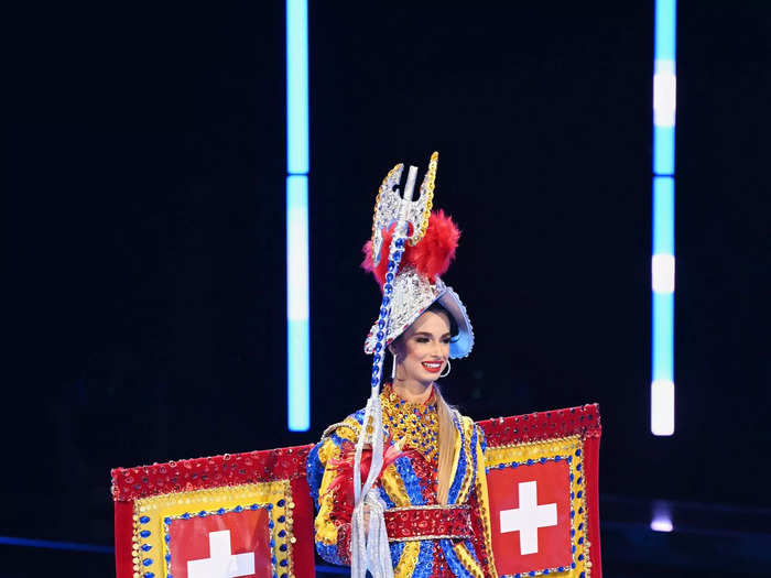 Switzerland Lorena Santen put her own spin on the Swiss Guard