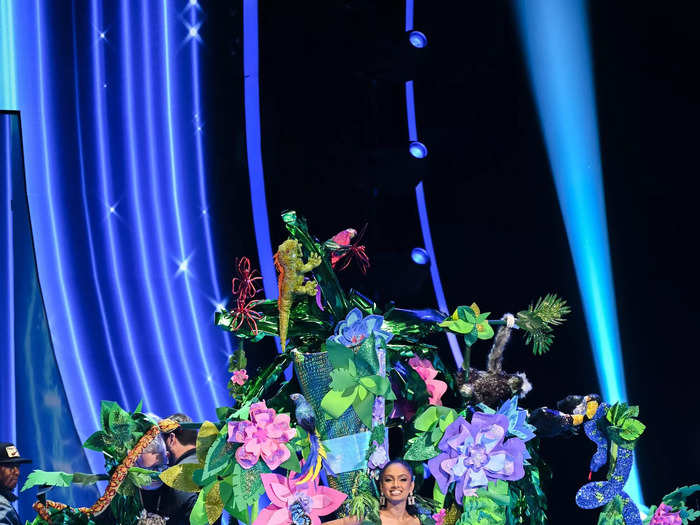 Miss Guyana Lisa Andrea Narine brought the rainforest to the Miss Universe stage.