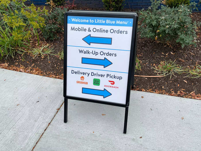 Right away, it was clear that Little Blue Menu is leaning into delivery and pick-up orders.