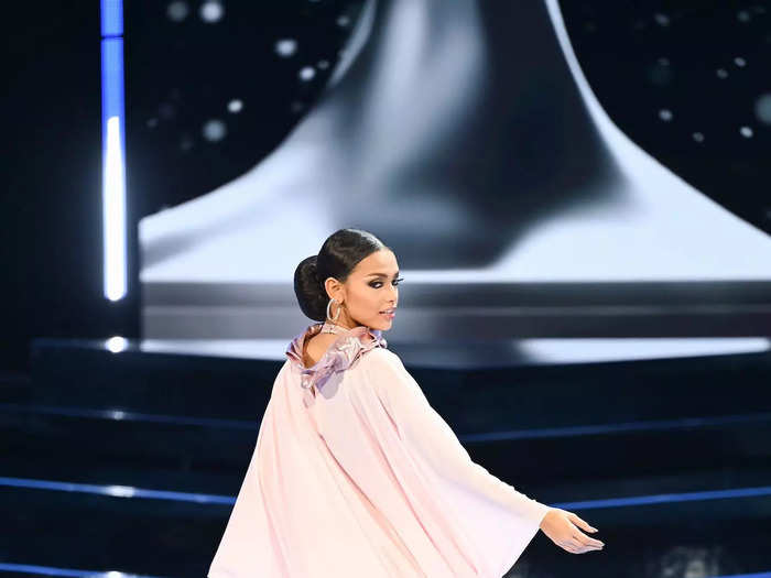 Miss Pakistan Erica Robin wore a burkini during the swimsuit competition. 