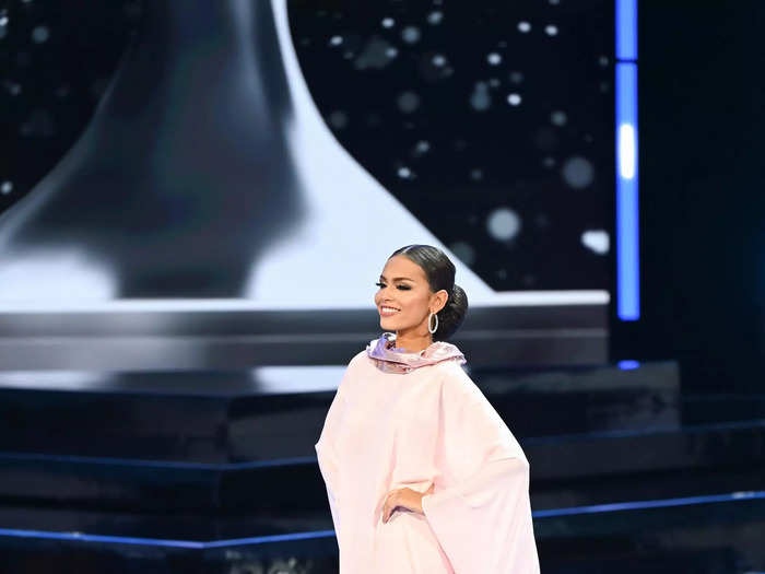 Erica Robin, who wore a burkini during the swimsuit competition, was the first woman to represent Pakistan at Miss Universe.