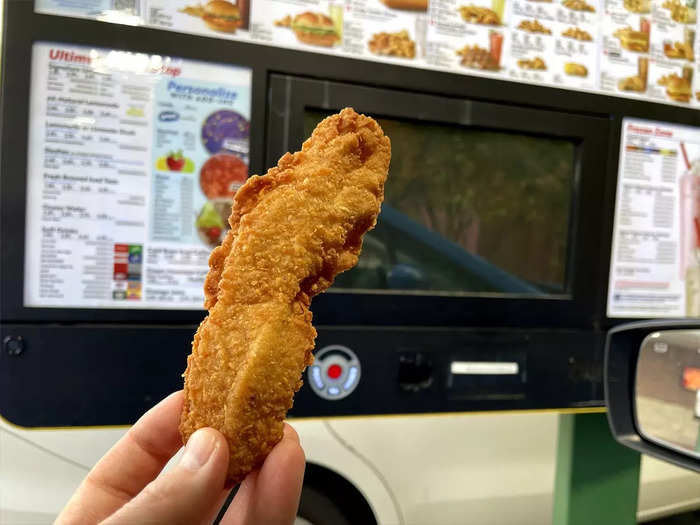 The chicken strips were better at Sonic, too.