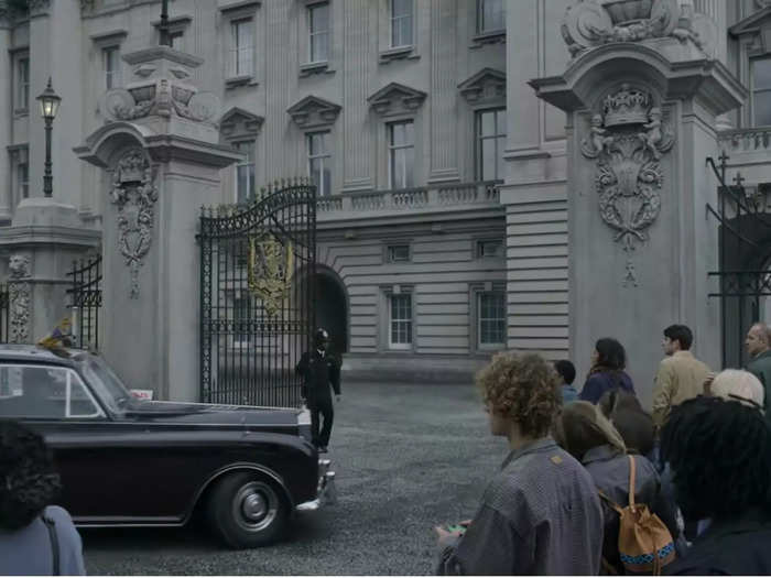 In "The Crown," Queen Elizabeth II is shown bowing to public pressure after initially expressing reluctance to treat Diana