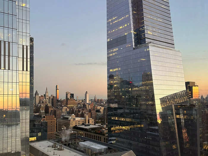 My room had an impressive view of Manhattan.