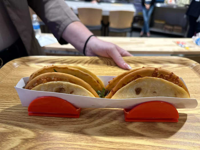 The most innovative part of this taco has nothing to do with its flavor. 