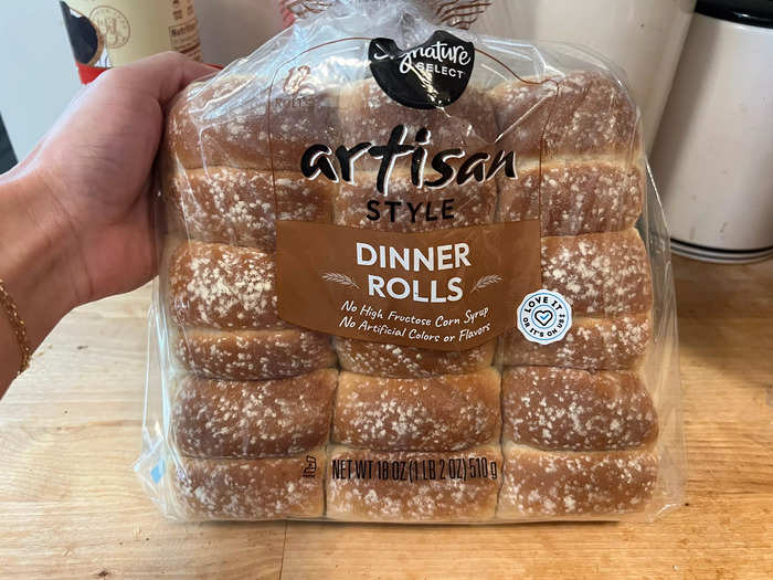 4. Signature Select artisan-style dinner rolls