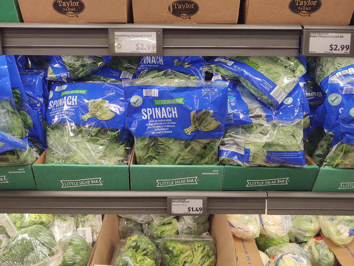 The Little Salad Bar spinach is a staple in every family meal. 