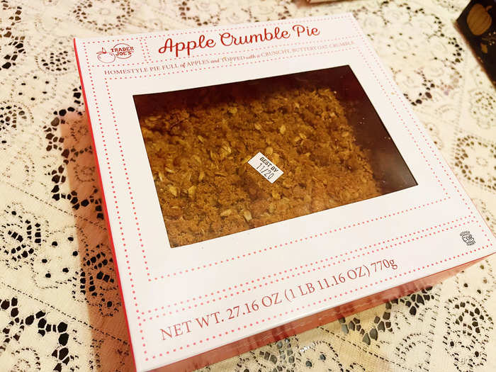 It was a tough call, but I thought the apple crumble pie was the best pie from Trader Joe