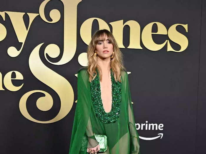 For the LA premiere of "Daisy Jones & The Six," Waterhouse made a bold statement in a sheer gown with a daring neckline. 
