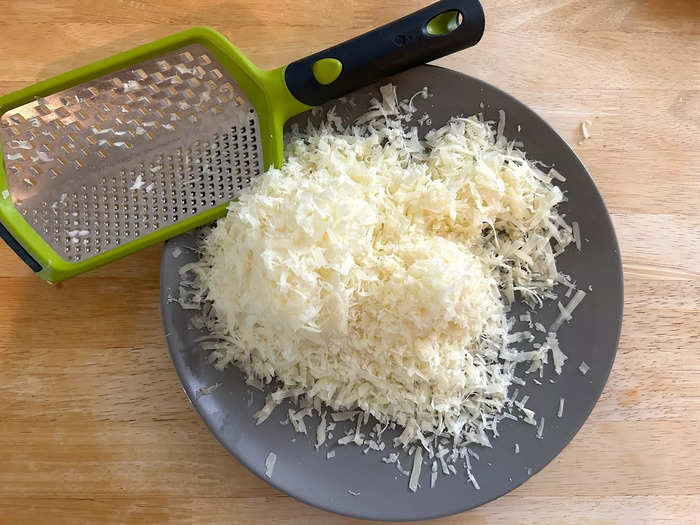 And I grated a lot of cheese. 