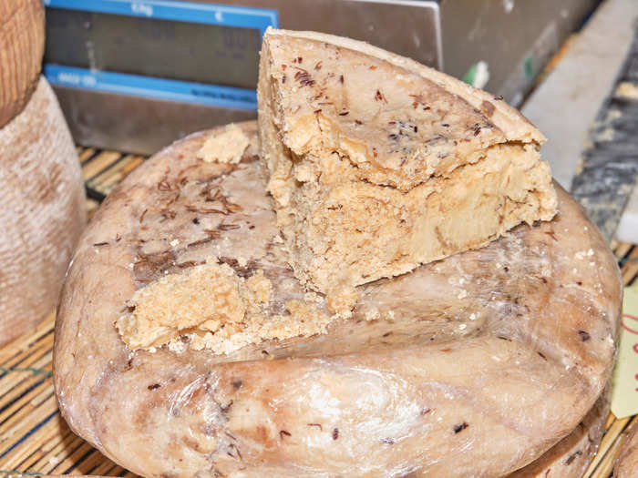 Casu Marzu, a cheese fermented by maggots, isn