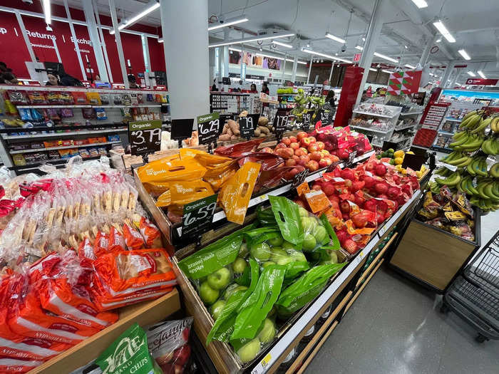 The small New York City store featured some produce and pantry essentials, but not a full grocery selection.