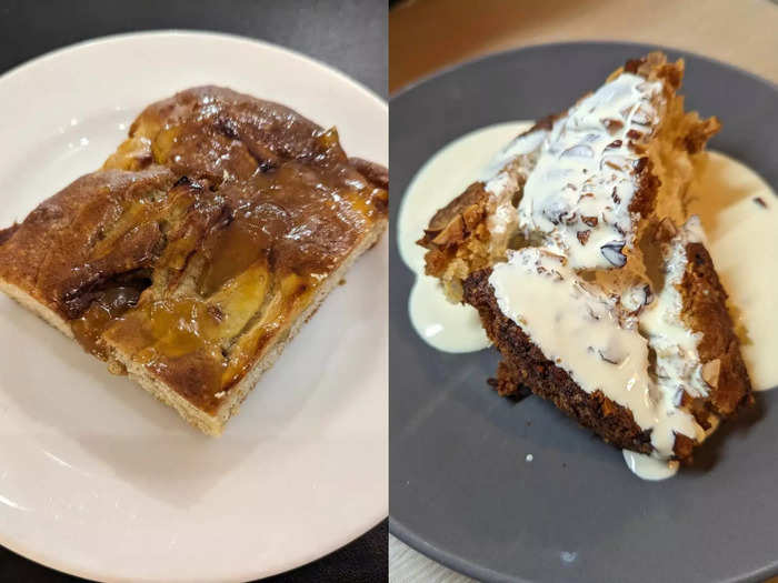 Both cakes were great, but the apple cinnamon loaf was my favorite.