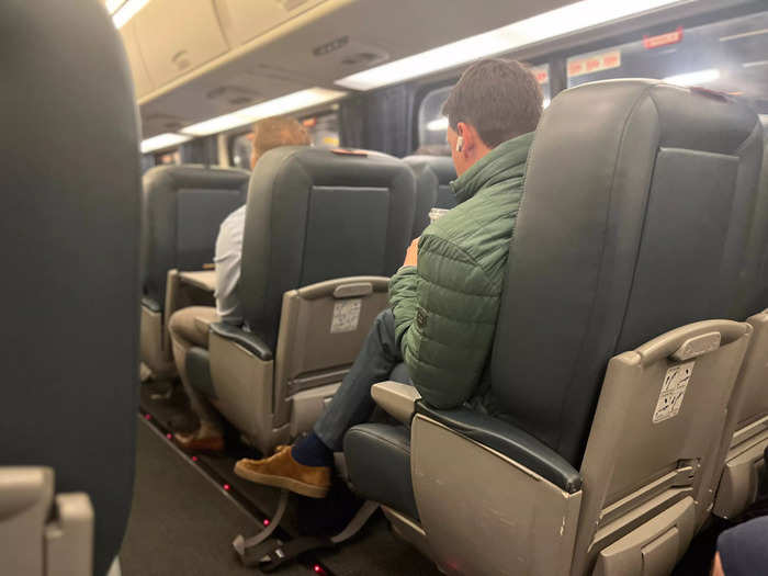 I particularly loved Acela for its big, plush seats and the included footrest.