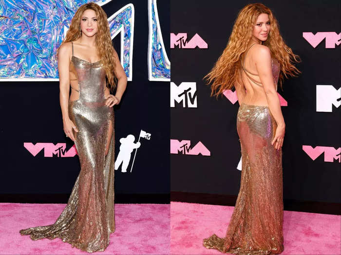 She sparkled her way down the MTV Video Music Awards carpet shortly after.