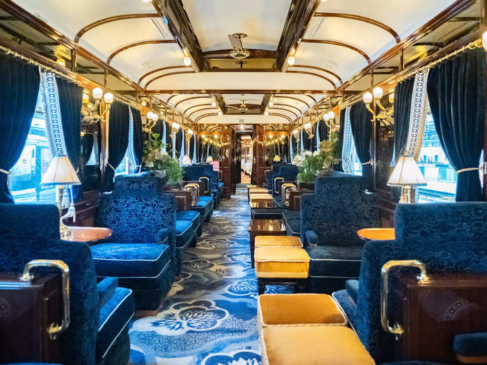 The train is made up of preserved and restored historic carriages from the iconic Orient Express fleet.