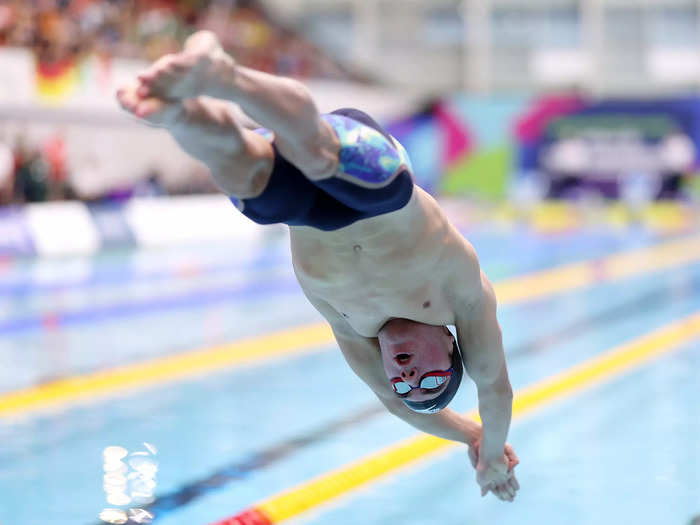 American paralympic swimmer Noah Jaffe