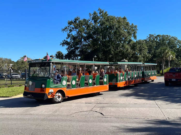 The trolley made it easy to get around the city.