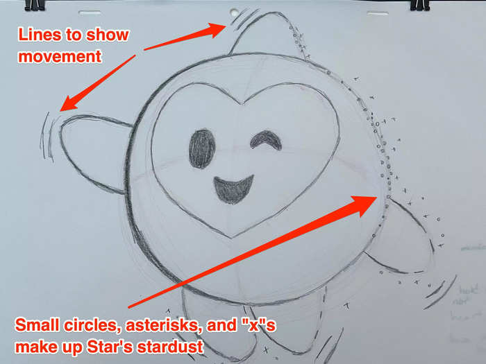 Since Star is made with stardust, we polished the little guy off with a flurry of little circles and asterisks.